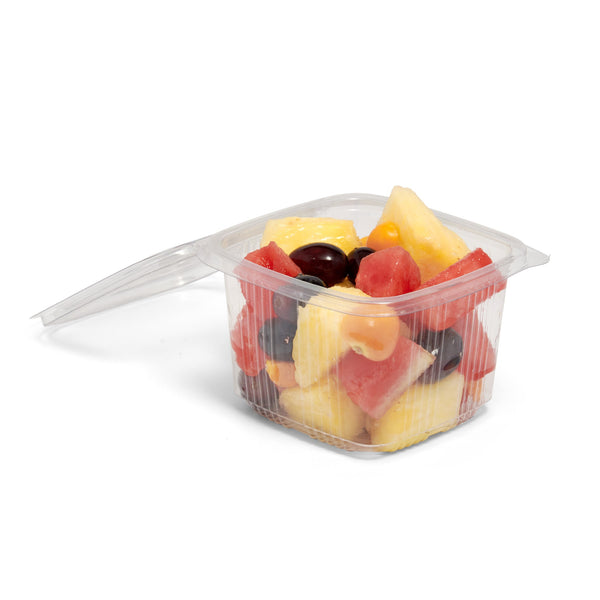 375ml Square Hinged Lid Salad Container - 500pk