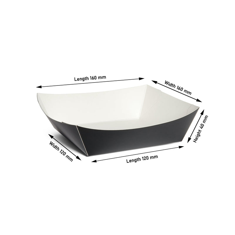 Black Burger Tray - 500pk