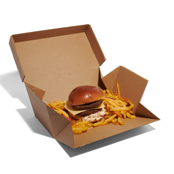 Premium Kraft Burger & Fries Box - 100pk