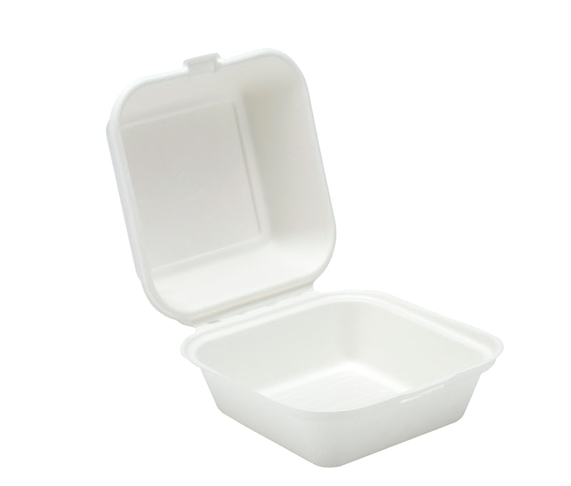 6" Bagasse Burger Box - 500pk