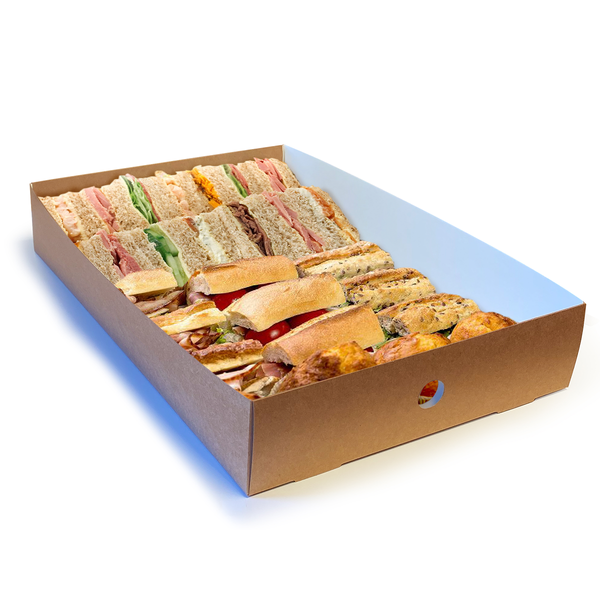 Large Kraft Platter Box Full Inserts - 50pk