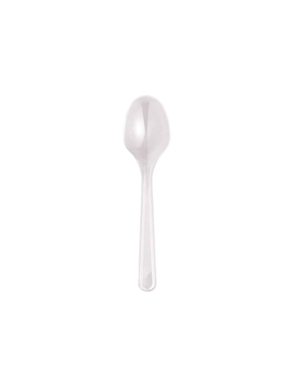 Clear Heavy Duty Plastic Dessert Spoon - 2000pk