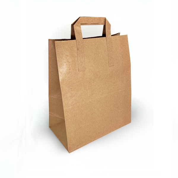 Small Kraft Handled Paper Carrier Bag - 250pk